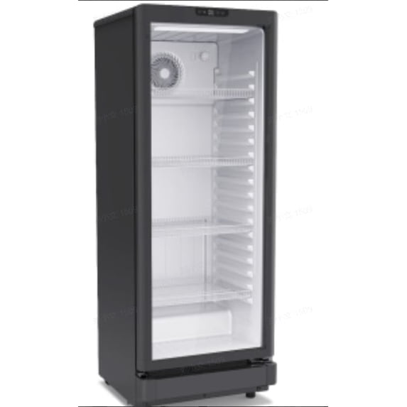 Snowyermine 7 cu.ft. Commercial Beverage Refrigerator with Glass Door, Upright Drink Cooler for Soda, Beer and Wine, Adjustable Temperature