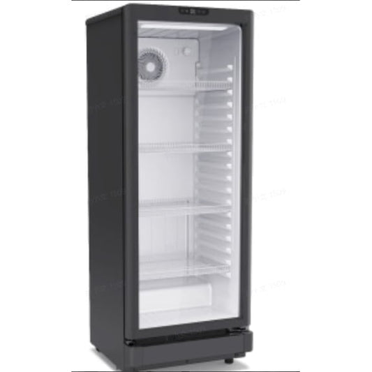 Snowyermine 7 cu.ft. Commercial Beverage Refrigerator with Glass Door, Upright Drink Cooler for Soda, Beer and Wine, Adjustable Temperature
